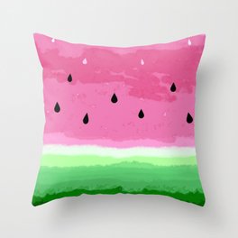 Cute watermelon design Throw Pillow | Watermelon, Drawing, Tropical, Digital, Berry, Watermelondesign, Abstract, Fruit, Summer, Seed 
