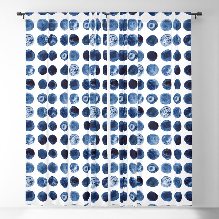 Blueberries | Watercolour Pattern Blackout Curtain