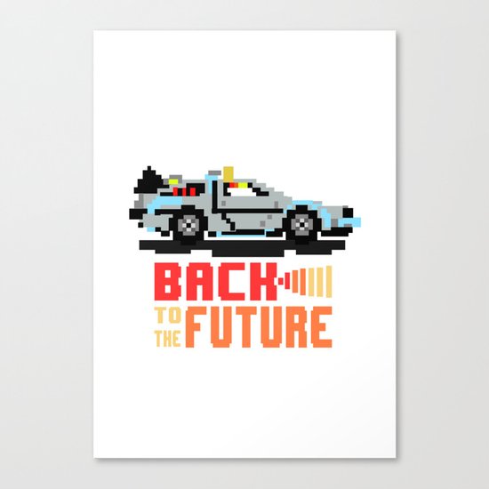 Back to the future: Delorean Canvas Print