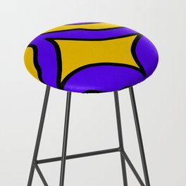Purple and Yellow Abstract Design🟣🟡  Bar Stool