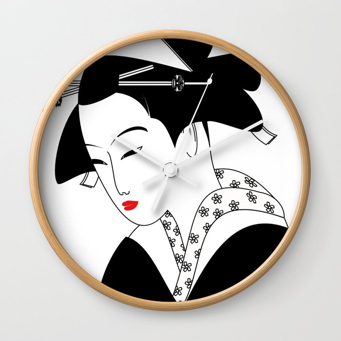 Geisha Wall Clock