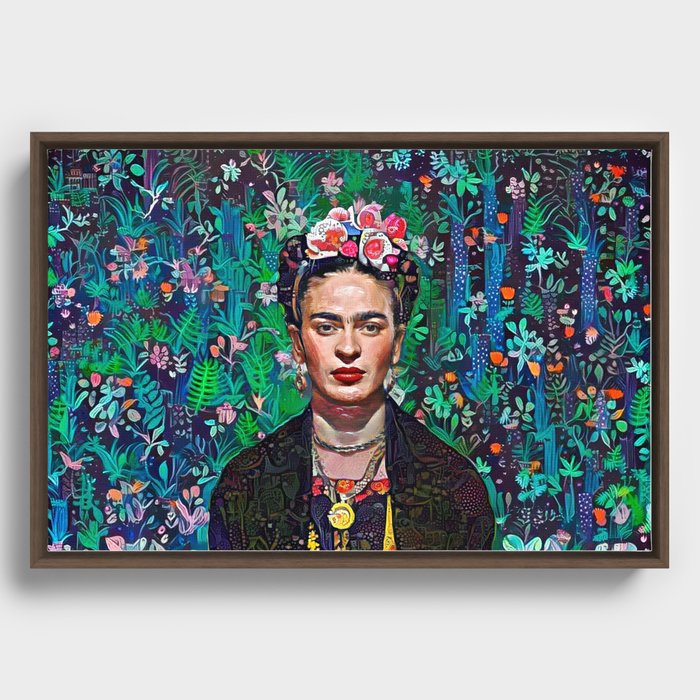 Enchanted Forest Frida Framed Canvas
