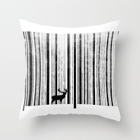 To scan a forest. Throw Pillow