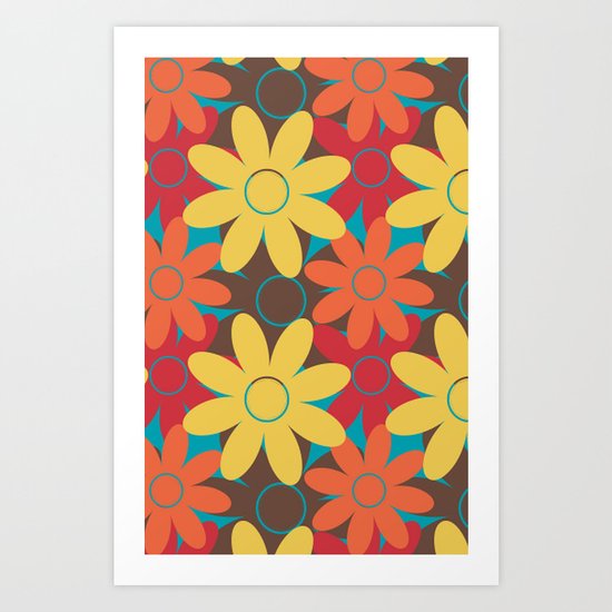Daisy Daze Art Print
