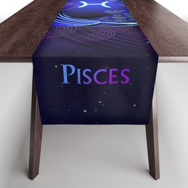 Zodiac neon signs — Pisces Table Runner