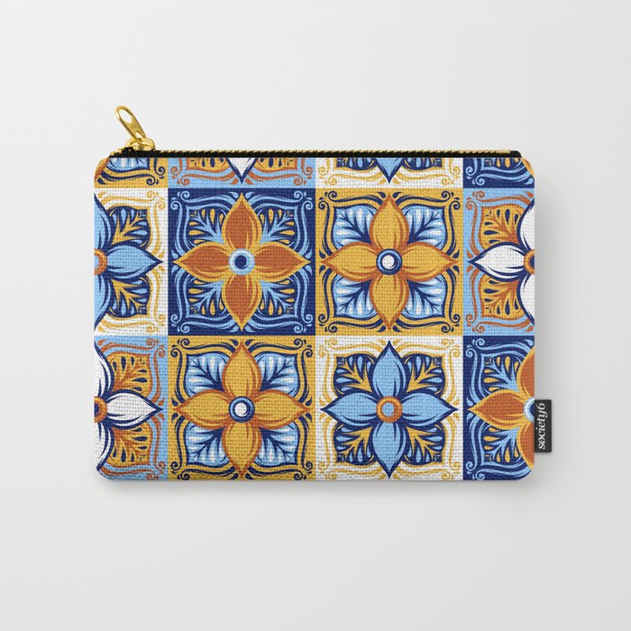 Azulejo pattern 12 Carry-All Pouch