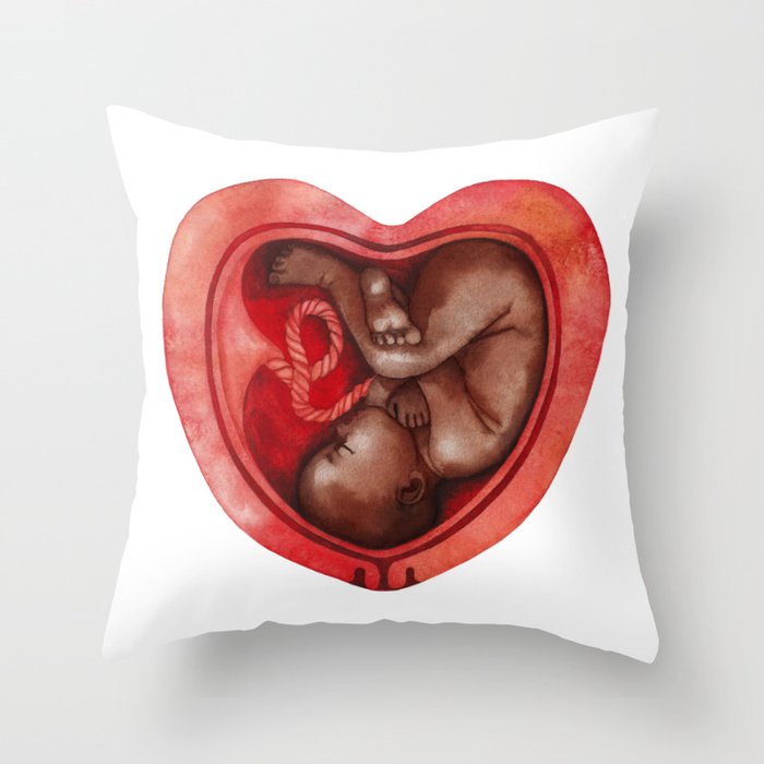 heart shaped throw pillow