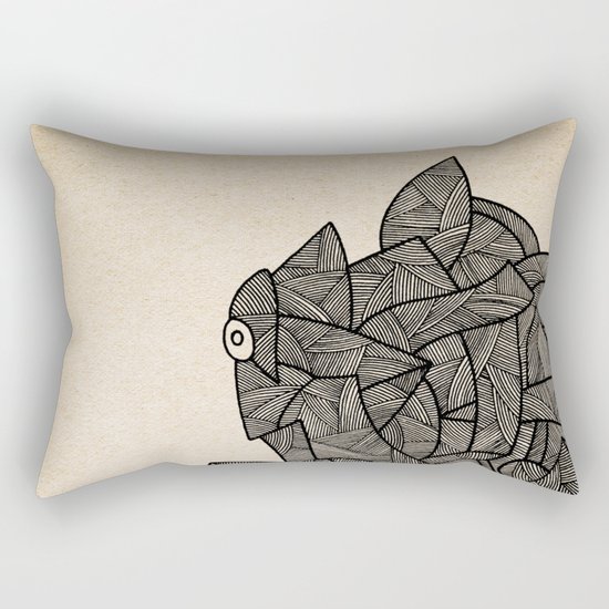 - nude on the grass - Rectangular Pillow