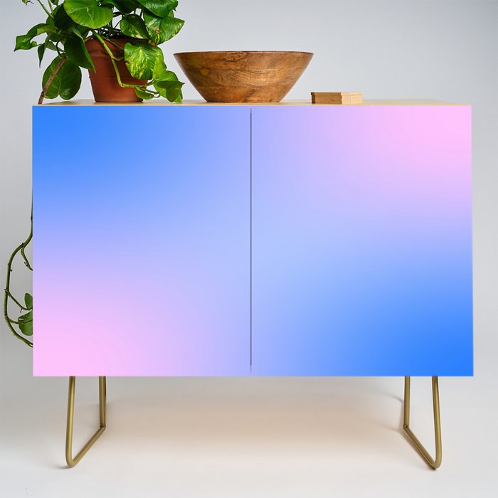 Minimal pastel blue - purple pink gradient Credenza