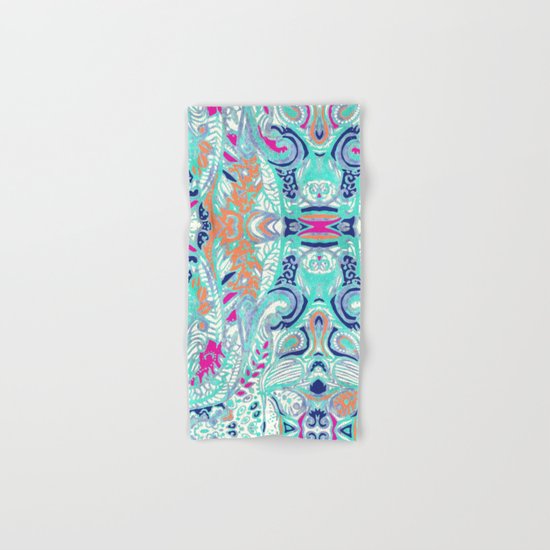 Bright Damask Jungle Hand & Bath Towel
