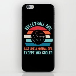 Funny Volleyball Girl iPhone Skin