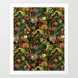 Medley of Fruit & Veg Art Print