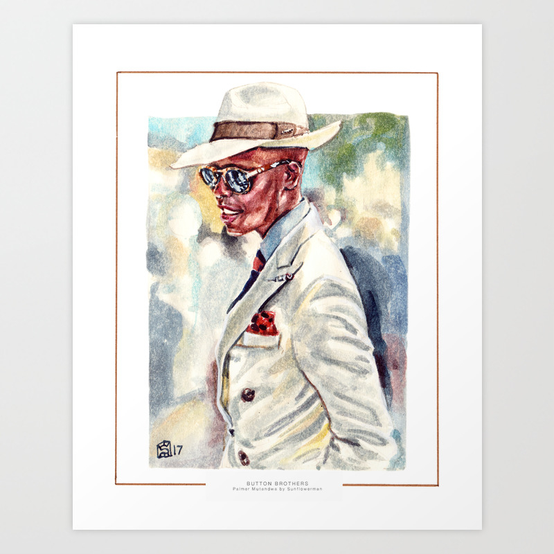Dapper Style Of Button Brothers Art Print By Sunflowerman Society6