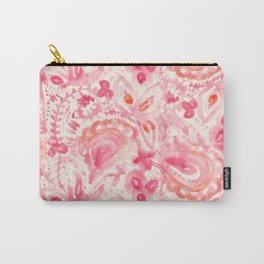 Pink Paisley Carry-All Pouch