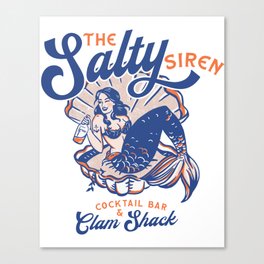 The Salty Siren Cocktail Bar & Clam Shack Canvas Print