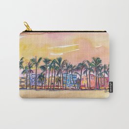 Miami Florida Ocean Drive Lights with Vanilla Sky Carry-All Pouch