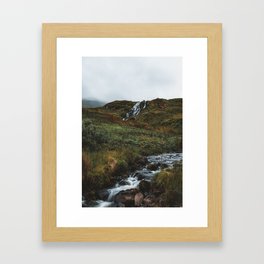 Waterfall at Skye Framed Art Print