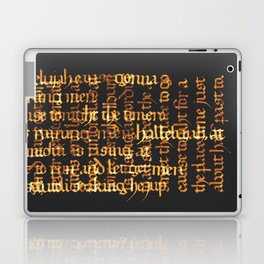 Calligraphy Gothic Laptop & iPad Skin