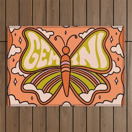Gemini Butterfly Outdoor Rug