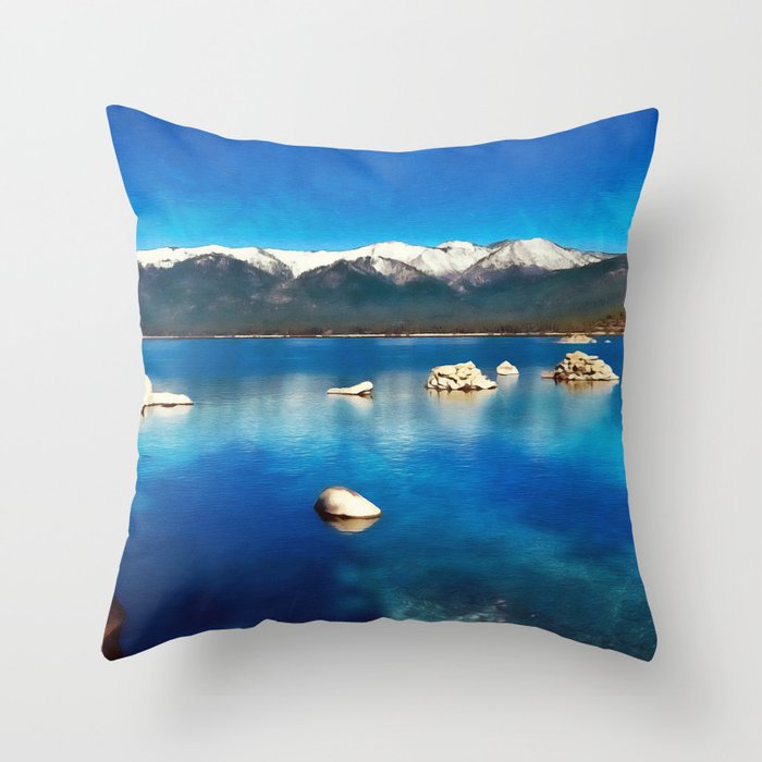 Lake Tahoe Throw Pillow