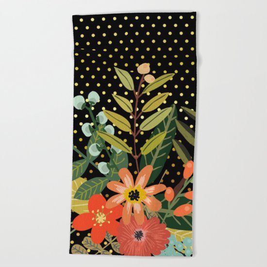 Flowers Bouquet #9 Beach Towel