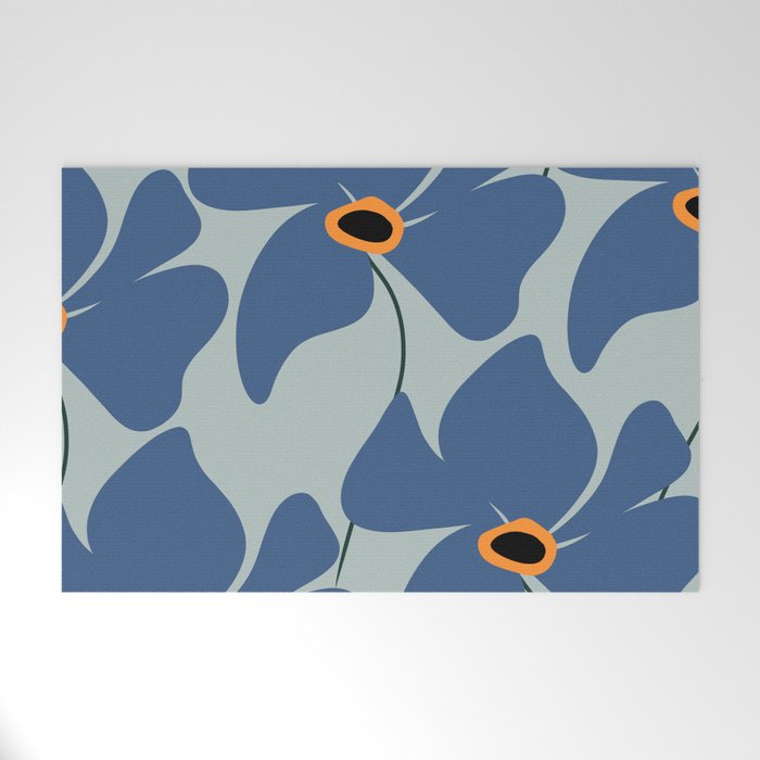 Abstract Floral Glam #3 #decor #art #society6 Welcome Mat