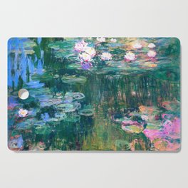 water lilies : Monet Cutting Board