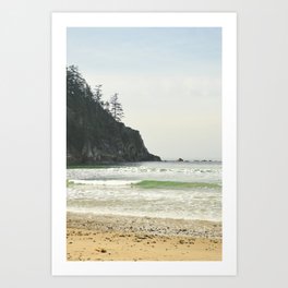 Beach Oregon Coast Sandy Landscape Seacape Pacific Ocean, Swim, Travel, Surf, Vacation, Meditation, Peaceful, Cove, Northwest Art Print