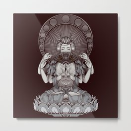 Geisha (Buddha Style) Metal Print
