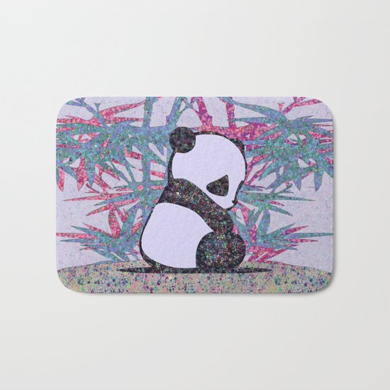 Sad Panda (paper cut) Bath Mat