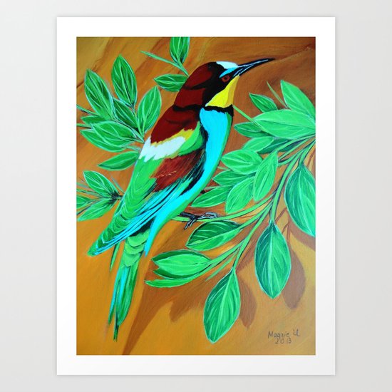 Spring time for birdie Art Print