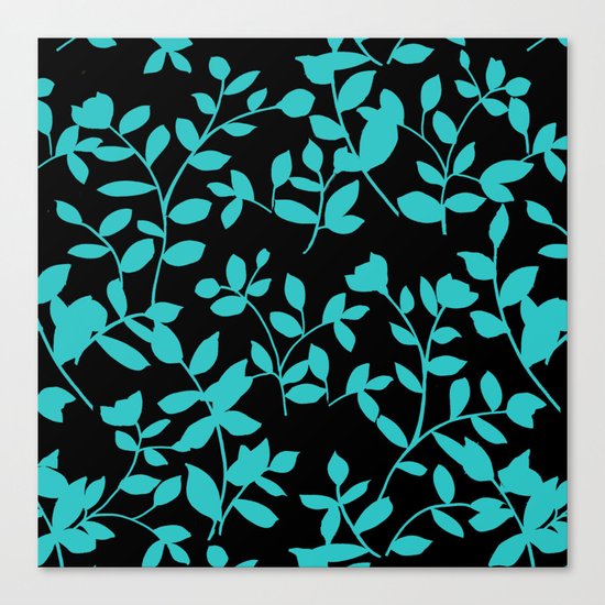 black and blue Canvas Print