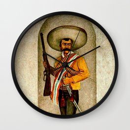 “Zapata” by Diego Rivera Wall Clock