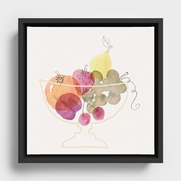 fruit bowl Framed Canvas