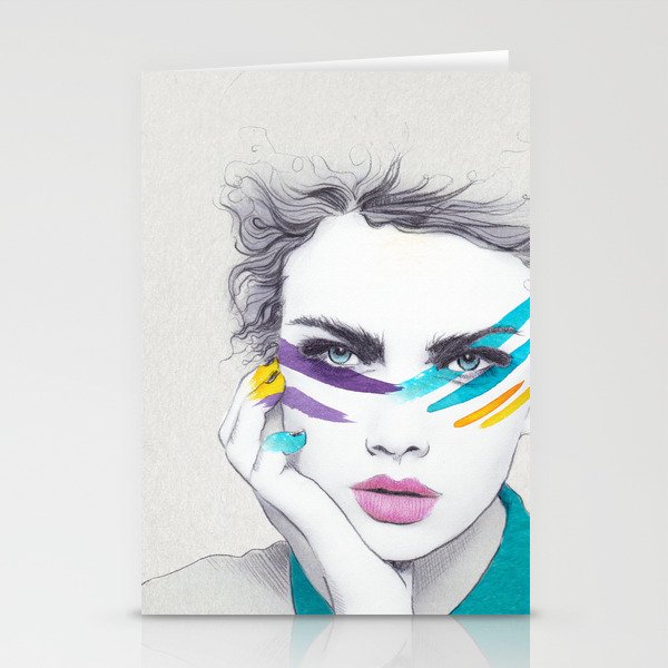 War Paint Sally Stationery Cards