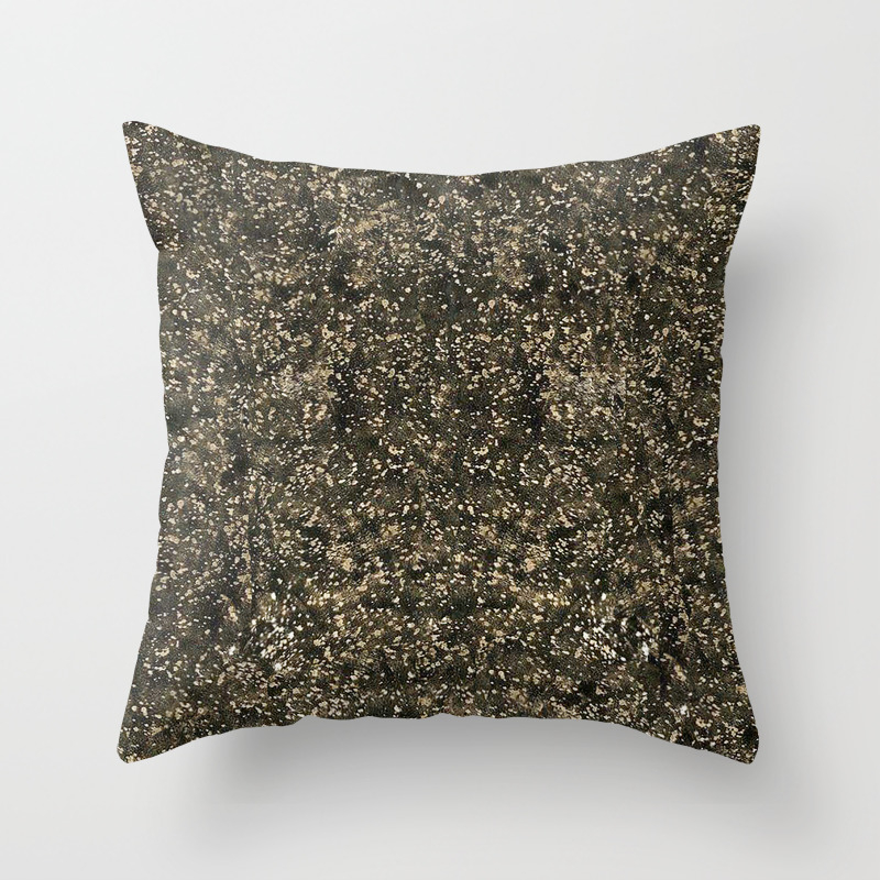 black and gold throw pillows