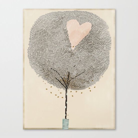 how love grows Canvas Print