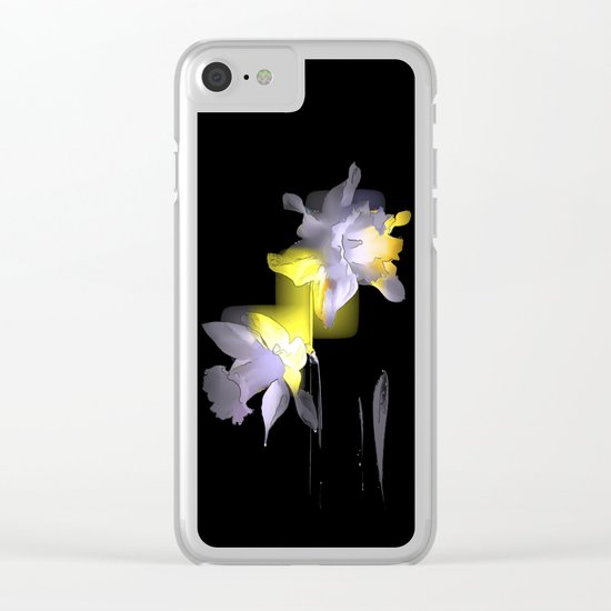 Cubist Daffodils Clear iPhone Case