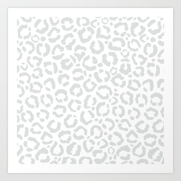 G67463 Grey, White Cheetah Print Wallpaper