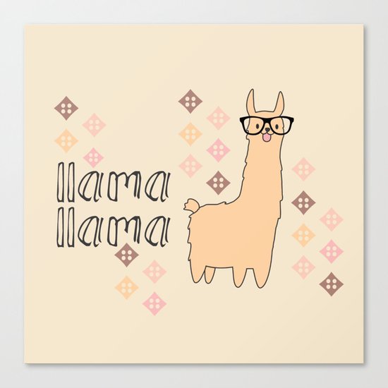 llama llama Canvas Print