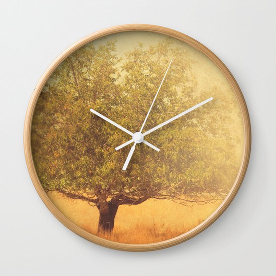 tree photograph. Solitude. Wall Clock