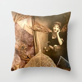 I Dream in  Black & White Throw Pillow