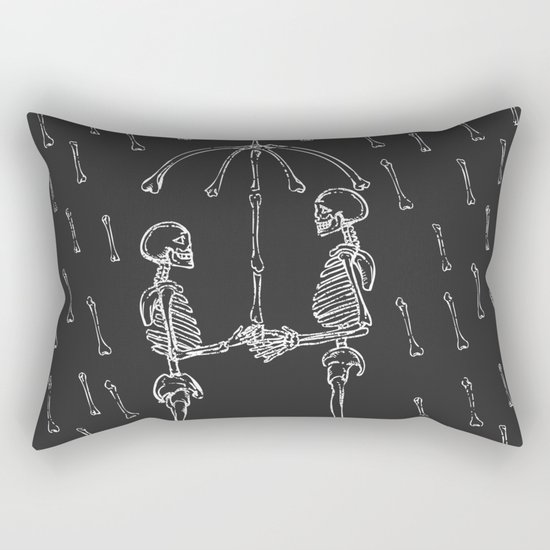 Raining Bone Rectangular Pillow