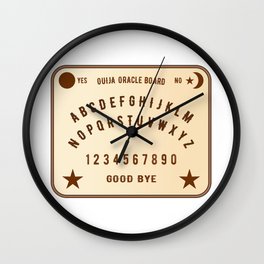 Ouija Oracle Mediums Board Wall Clock