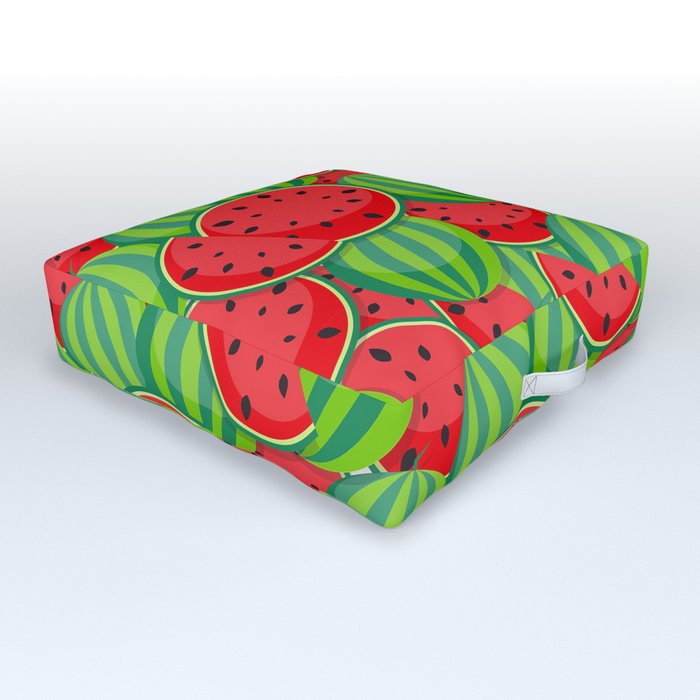 Summer Watermelon  Outdoor Floor Cushion