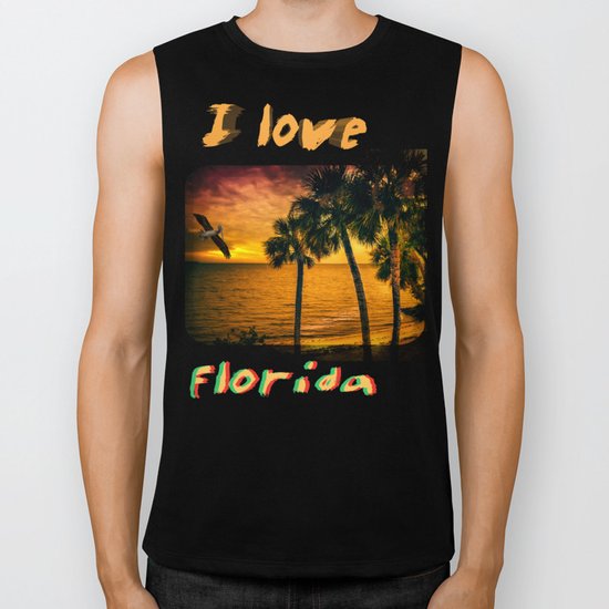 Christmas in Florida Biker Tank