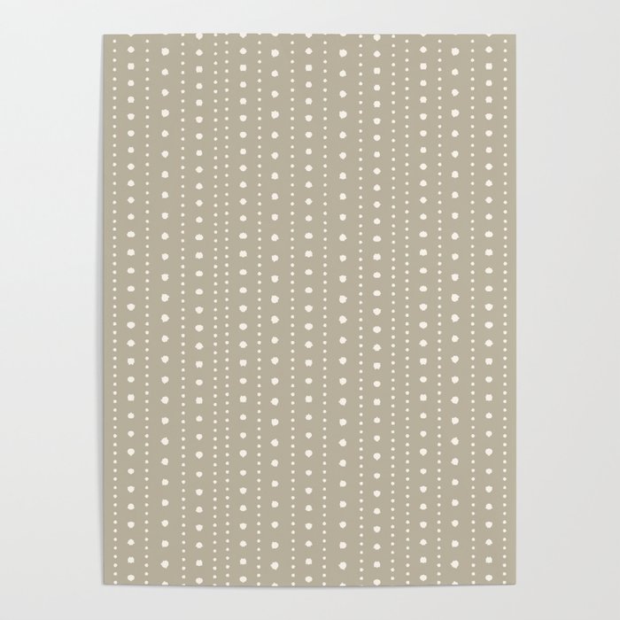 Sage Green MudCloth Abstract Earthy Pattern Poster
