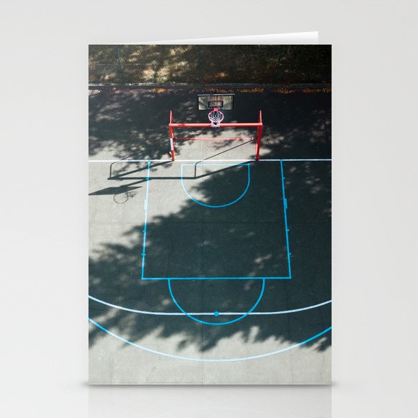 Basketball court from above Stationery Cards