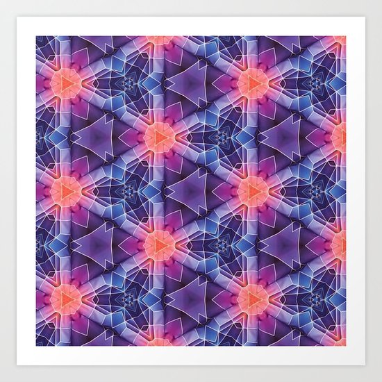 SCIFI Pattern Art Print