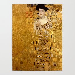 Woman in Gold Portrait by Gustav Klimt Poster
